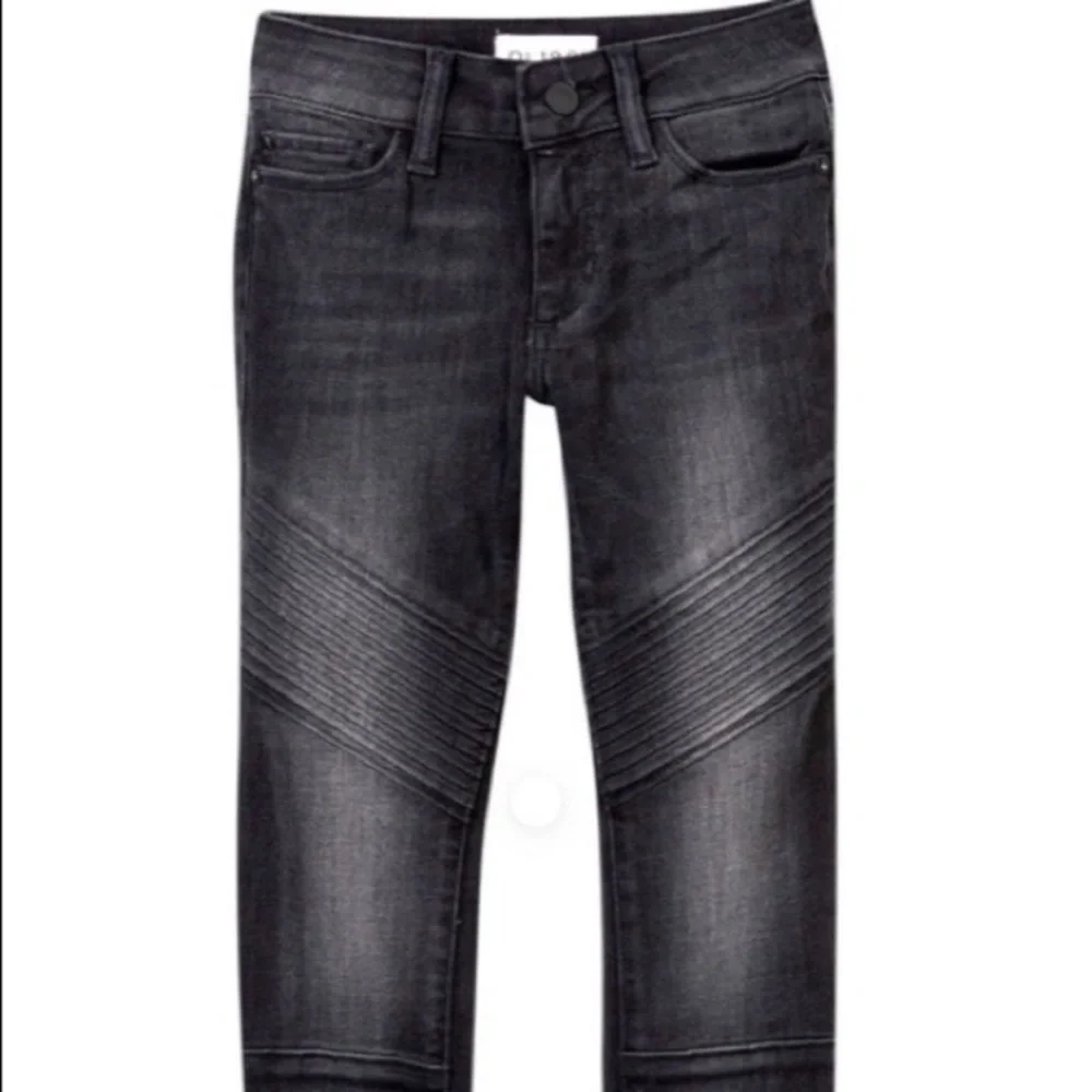 𝅺DL1961 Chloe Moto Skinny Jeans Girl 14 Torque